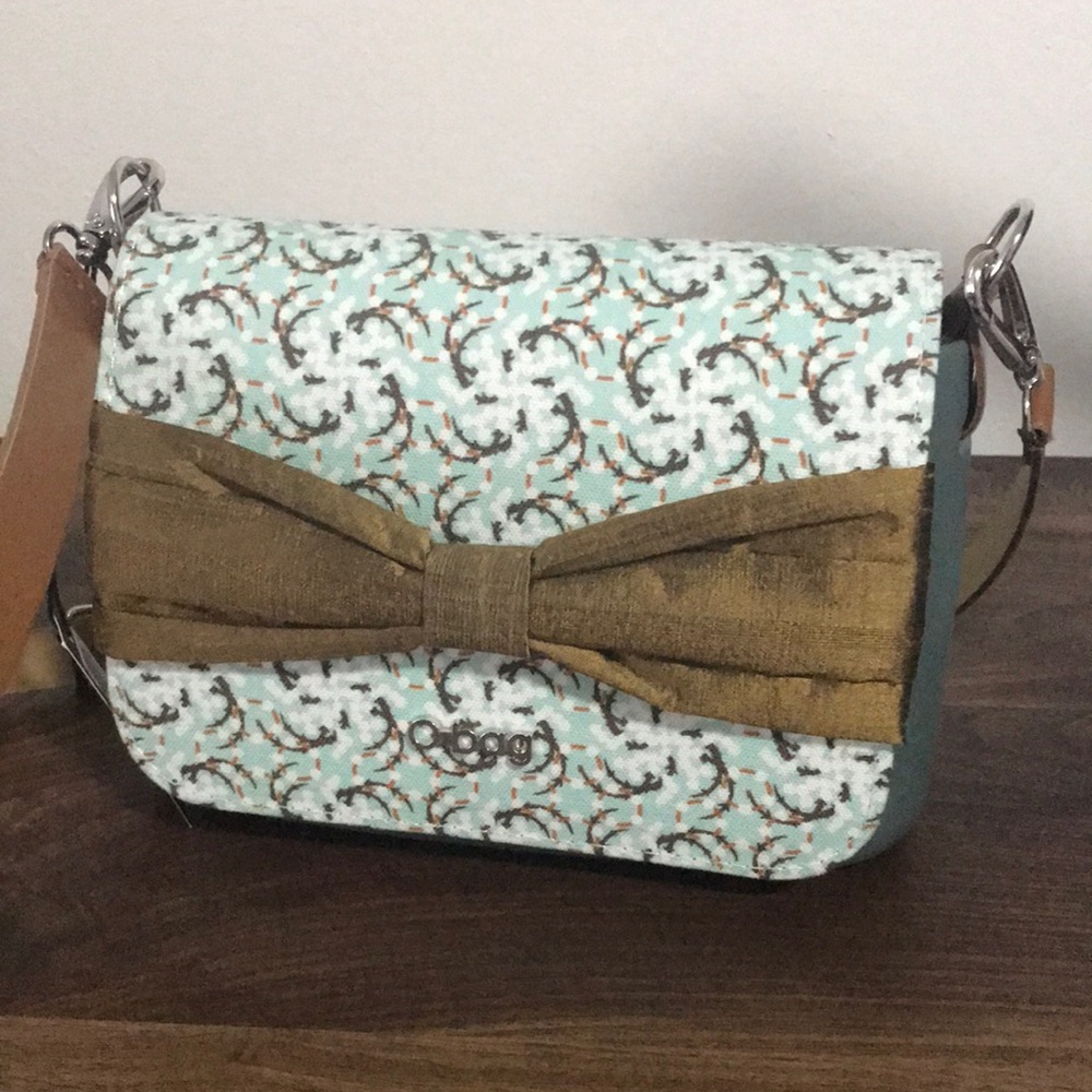 Obag Made in Italy Única Naturale Green Gold Polyurethane